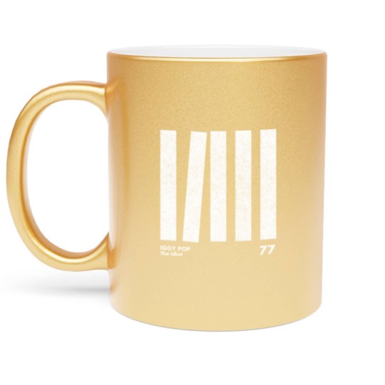 Discover Iggy Pop The Idiot / Minimal Graphic Design Tribute - Iggy Pop - Metallic Mugs