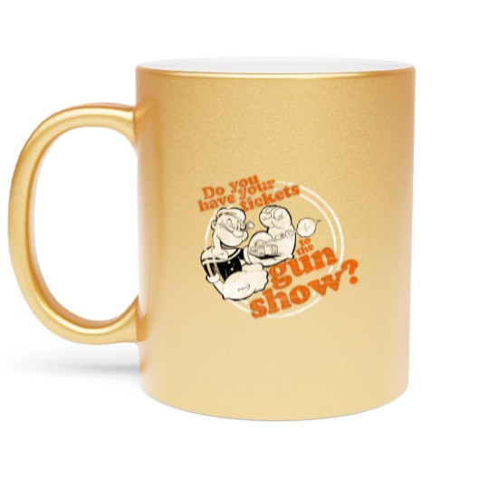 Discover Popeye Gun Show Adult Metallic Mugs Metallic Mugs