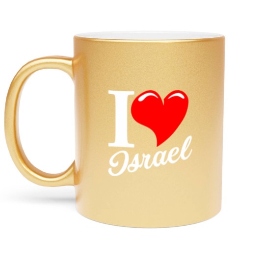 Discover I love Israel - Israel - Metallic Mugs