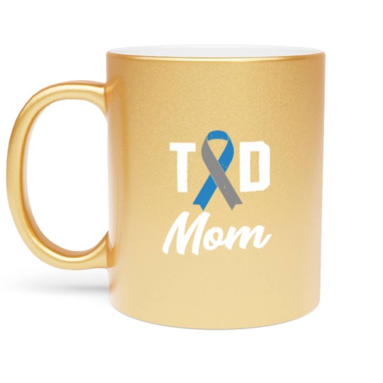 Discover T1D Mom Diabetes Insulin awareness month - Diabetes - Metallic Mugs