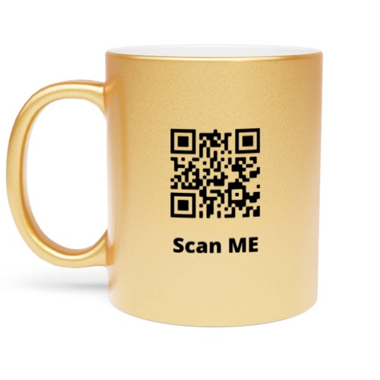 Discover Rick Roll QR Code Metallic Mugs