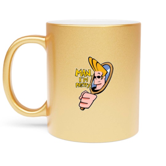 Discover Johnny Bravo™ "Man, I'm Pretty." Quote Essential Metallic Mugs