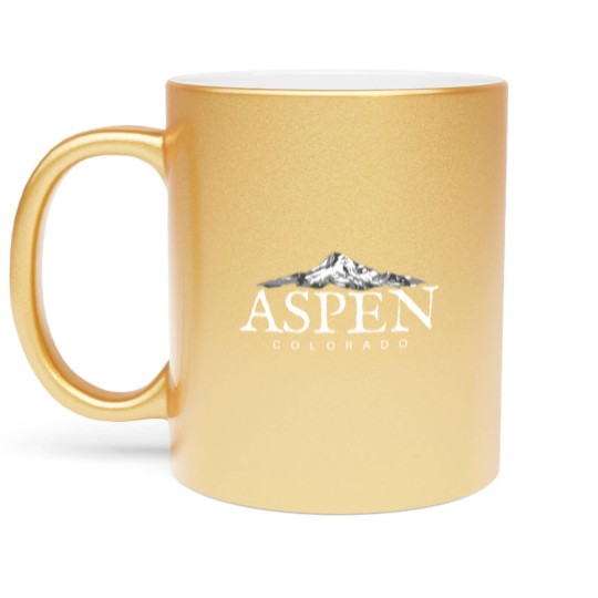 Discover Aspen Co Metallic Mugs Colorado Mountain Town Metallic Mugs