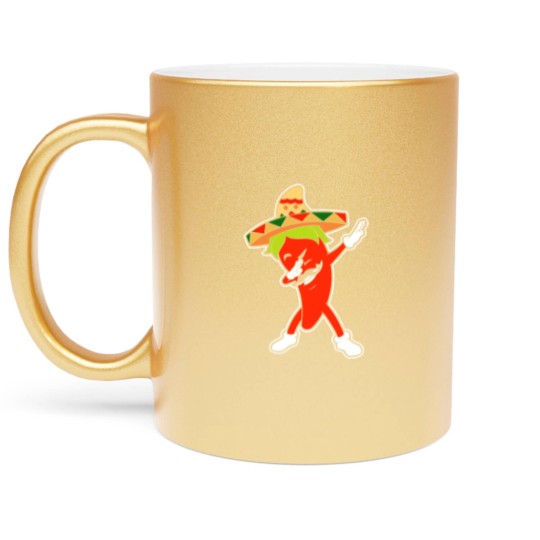 Discover Chili Dabbing Pepper Mexican Hot Jalapeno Dab Gift Metallic Mugs