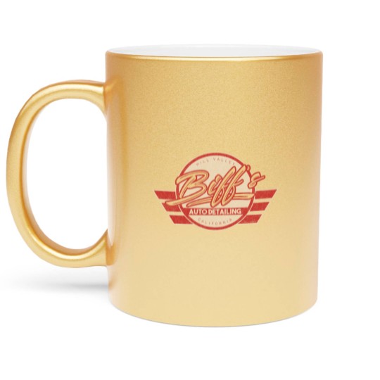 Discover Biff's Auto Detailing in Distressed Red - Back To The Future - Metallic Mugs