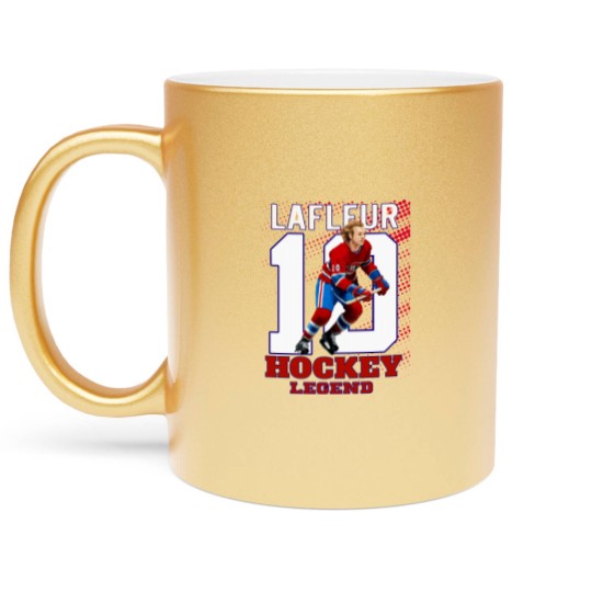 Discover Guy Lafleur 10 Canadian Hockey Legend Classic Metallic Mugs