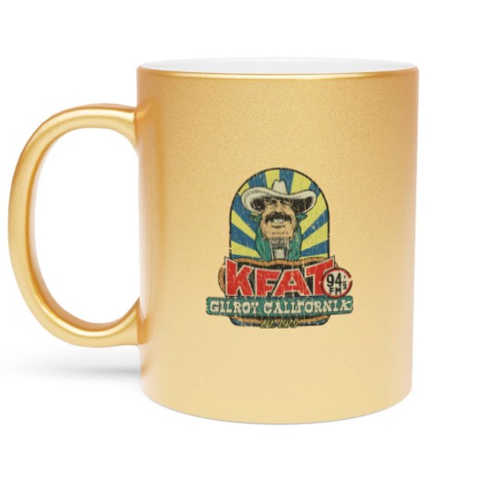 Discover KFAT 94.5 FM 1975 - Cowboy - Metallic Mugs