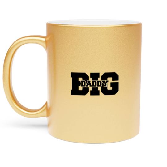 Discover Big Daddy father's day Dad father hero logo Metallic Mugs