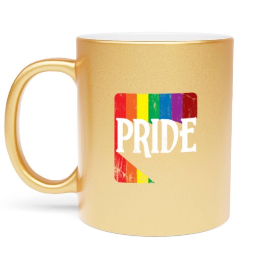 Discover LGBT Pride Rainbow Cool Statement Gift Metallic Mugs
