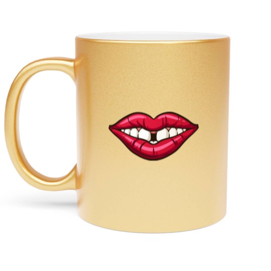 Discover Lips, Teeth, and Gap - Teeth And Lips - Metallic Mugs
