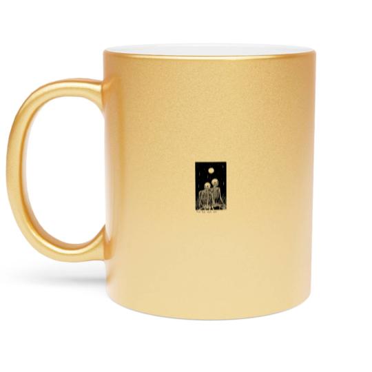 Discover true love never dies - Skeletons - Metallic Mugs