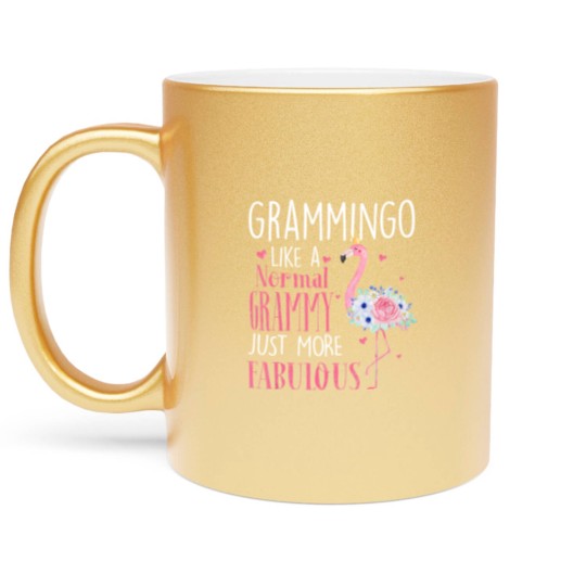 Discover Flamingo Grammingo like a normal Grammy Gifts Metallic Mugs