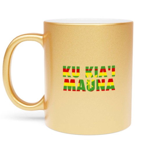Discover Ku Kiai Mauna Metallic Mugs Hawaiian We Are Mauna Kea