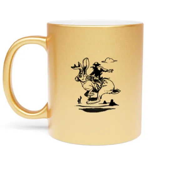 Discover Jackalope Bronco Metallic Mugs