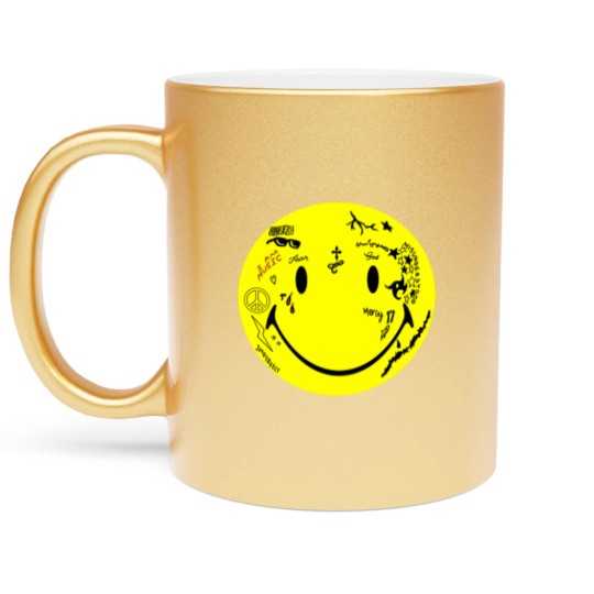 Discover Lil Wayne Tattoo Smiley Metallic Mugs