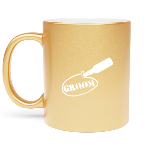Discover Bachelor Party Groom Metallic Mugs