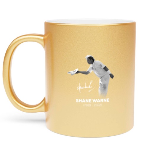 Discover RIP Shane Warne Signature Metallic Mugs, Memories Shane Warne  1969-2022 Metallic Mugs