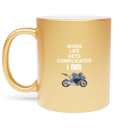 Discover Motorcycle Biker quotes Metallic Mugs