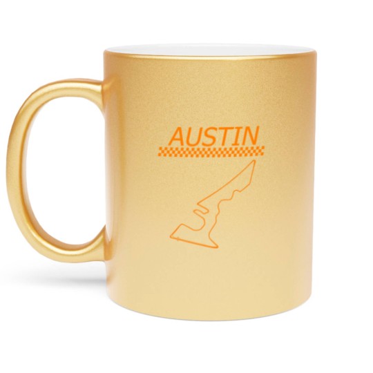 Discover Race Track In Austin Car Racing Circuit Fan Gift T Metallic Mugs