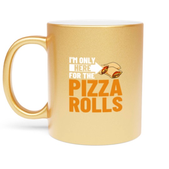 Discover Pizza Rolls Cheese Pepperoni Vegan Metallic Mugs