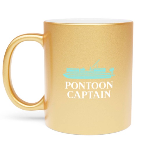 Discover Pontoon Captain Metallic Mugs Pontoon Lake