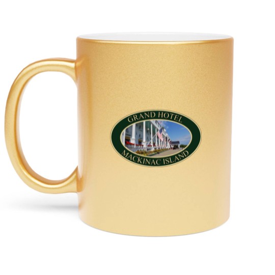 Discover Grand Hotel on Mackinac Island, Michigan Metallic Mugs