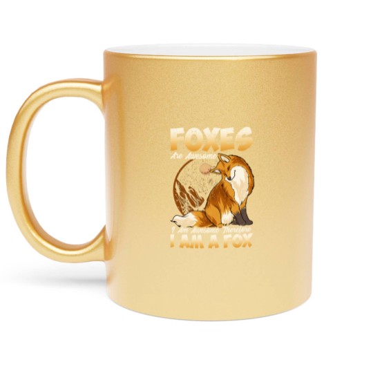 Discover Fox Metallic Mugs Foxes Are Awesome Cute Fox Metallic Mugs Kids Girls Boys Metallic Mugs