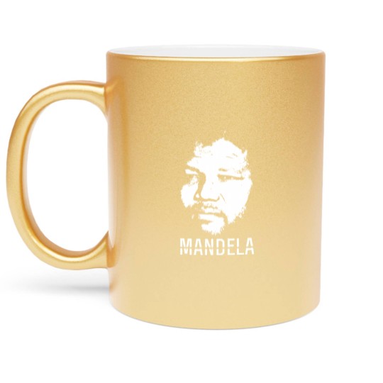 Discover Nelson Mandela - Mandela - Metallic Mugs