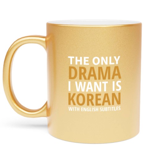 Discover I Watch Kdrama Metallic Mugs