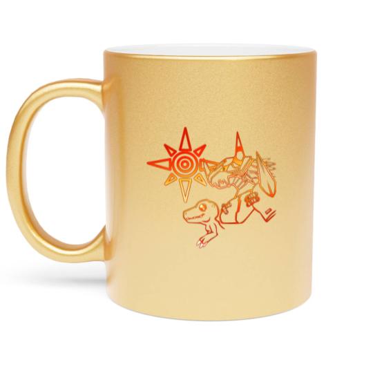 Discover Crest of Courage - Digimon - Metallic Mugs