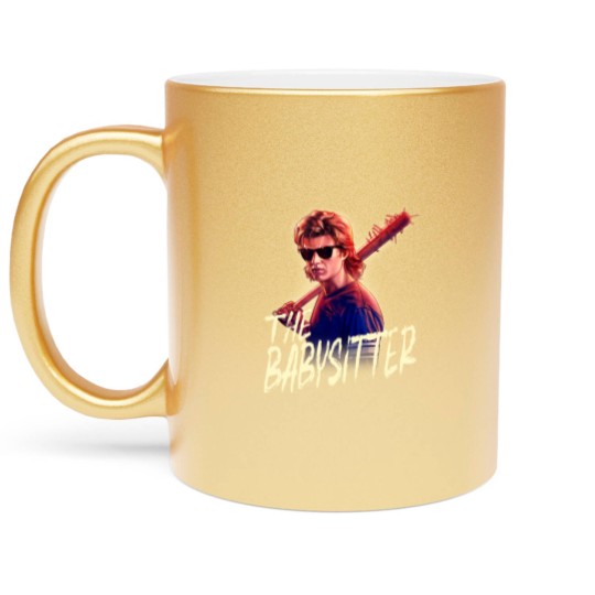 Discover Netflix Stranger Things Steve The Babysitter Portrait Metallic Mugs