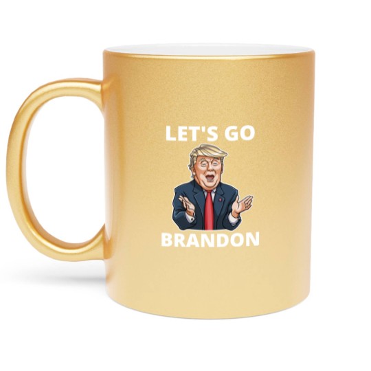 Discover Lets Go Brandon America Flag Metallic Mugs