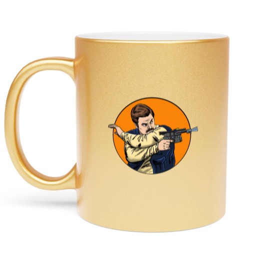 Discover Ron Solo - Ron Swanson - Metallic Mugs