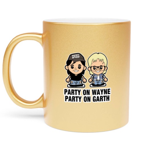 Discover Lil Wayne and Garth - Waynes World - Metallic Mugs