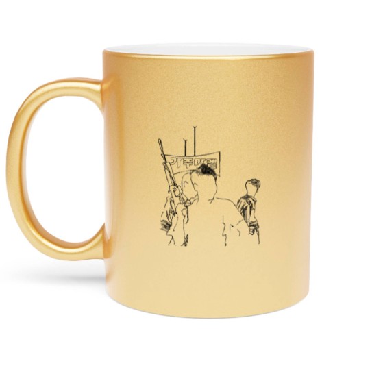 Discover Rooftop Koreans - Korean - Metallic Mugs