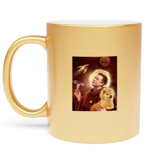 Discover Elon Musk Metallic Mugs