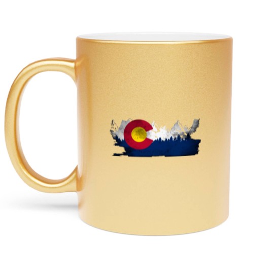 Discover Cute Family Gift Colorado State Flag Metallic Mugs