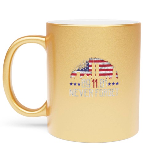 Discover 9 11 Never Forget Metallic Mugs