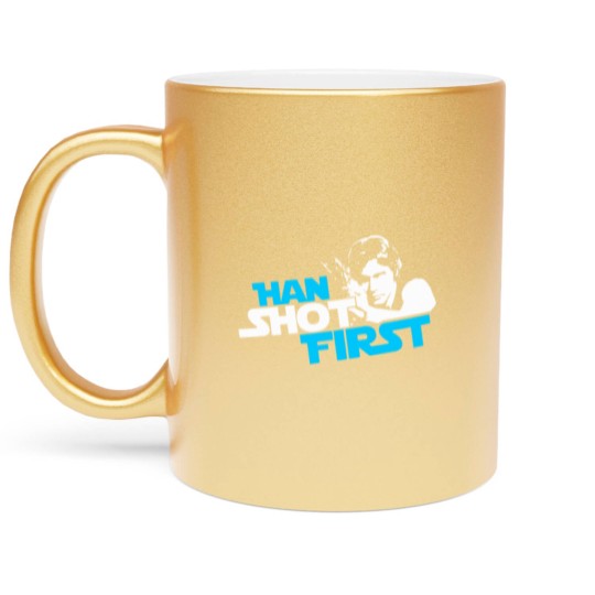 Discover Han Shot First Metallic Mugs