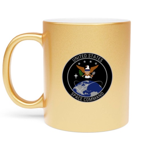 Discover United States Space Command Shield Metallic Mugs