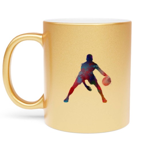 Discover basketball player #basketball #sport - Basketball - Metallic Mugs