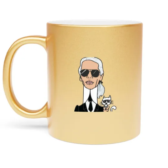 Discover karl lagerfeld 1 Metallic Mugs