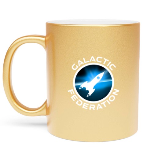 Discover Galactic Federation Logo - Galactic Federation - Metallic Mugs