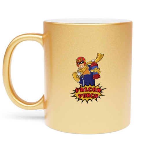 Discover Falcon Punch - Captain Falcon - Metallic Mugs