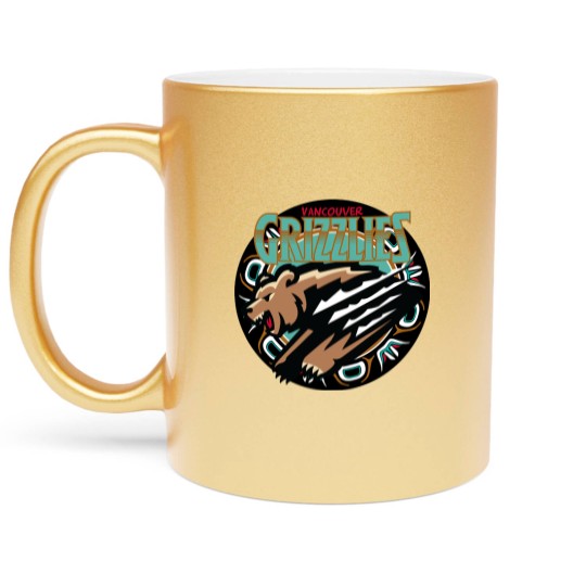 Discover Vancouver Grizzlies Retro - Vancouver Grizzlies - Metallic Mugs