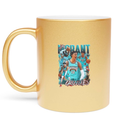 Discover Ja Morant Metallic Mugs | Memphis Grizzlies Bootleg Graphic Metallic Mugs