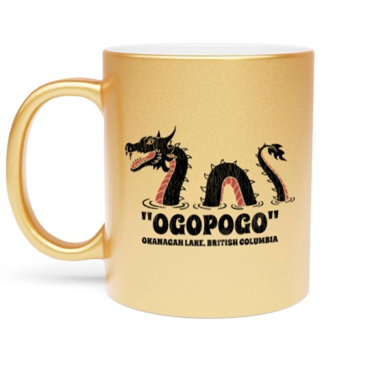 Discover "Ogopogo" - Okanagan Lake, British Columbia - Okanagan Lake British Columbia - Metallic Mugs