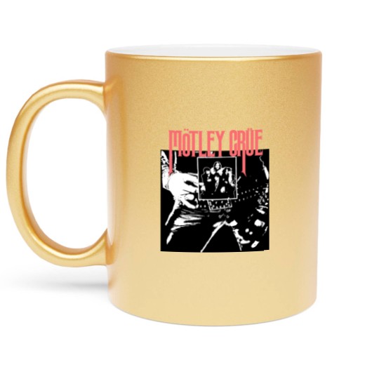 Discover Vintage 2000's Original Motley Crue Rock Band Concert Too Fast For Love Tour Black & Red Metallic Mugs