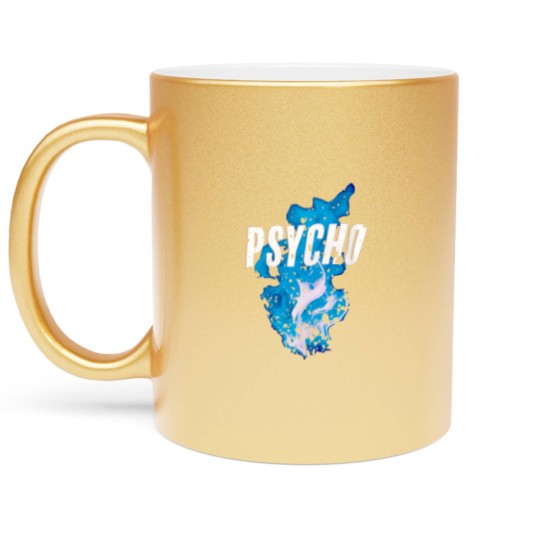 Discover Psycho Blue Fire - Dave Psychodrama - Metallic Mugs