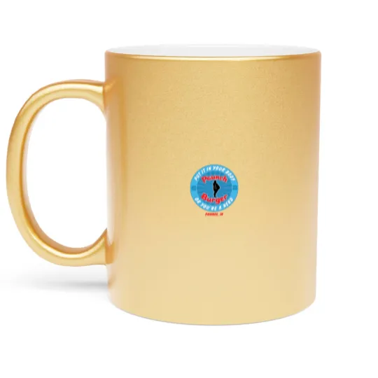 Discover Paunch Burger Metallic Mugs